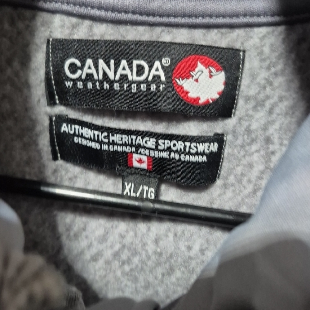 Canada Goose Gray Zip Up Sweater - Picture 4 of 5
